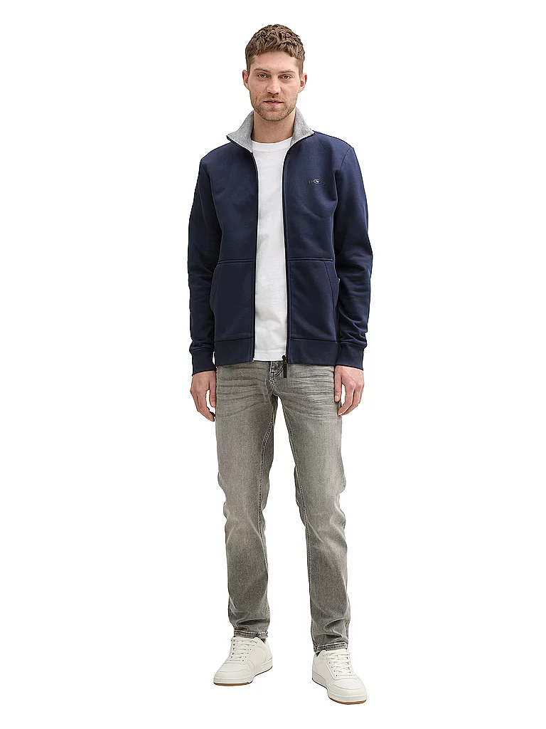 Tom Tailor Veste Printed Stand-up Sky Captain Blue S Homme 2